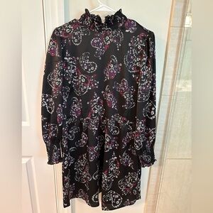 LOFT - Size 14P - Black high neck dress